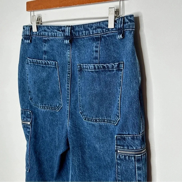 We Wore What Utility Jeans Size 30 in Broome Cotton High‎ Rise Pockets Great - Picture 10 of 13
